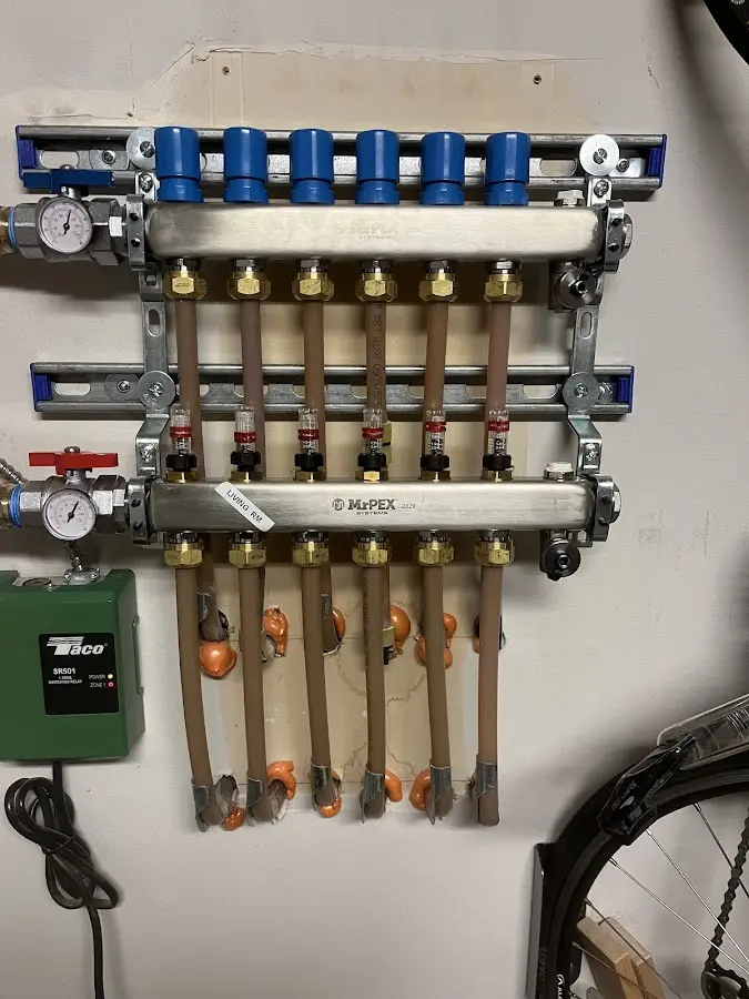 Plumber performing Gas Line Installation at a residential property in Zion